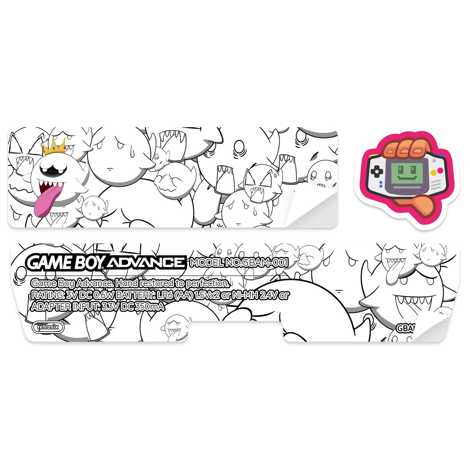 Game Boy Advance Sticker (Boo)