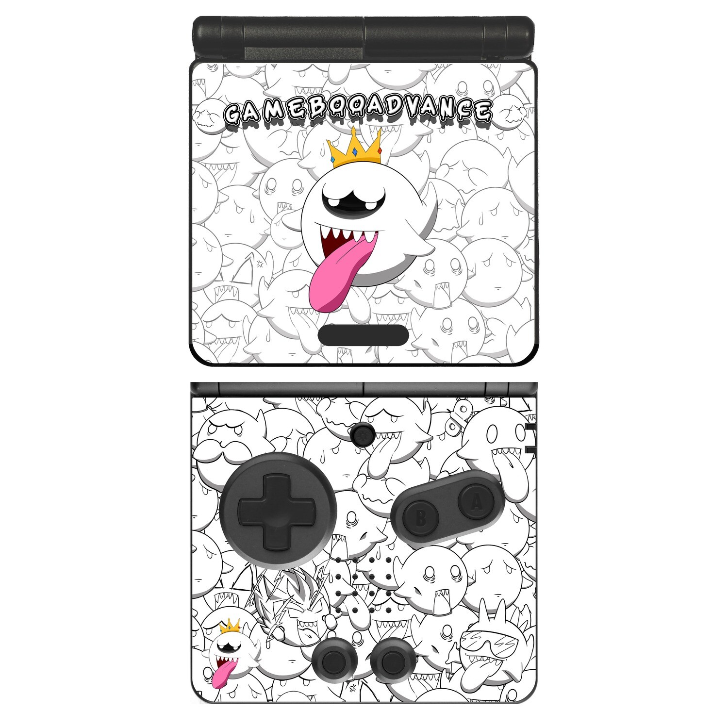 Game Boy Advance SP Decal (King Boo)