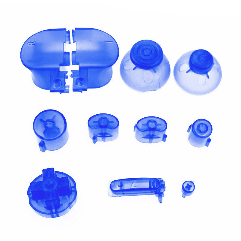 GameCube Buttons (Clear Dark Blue)