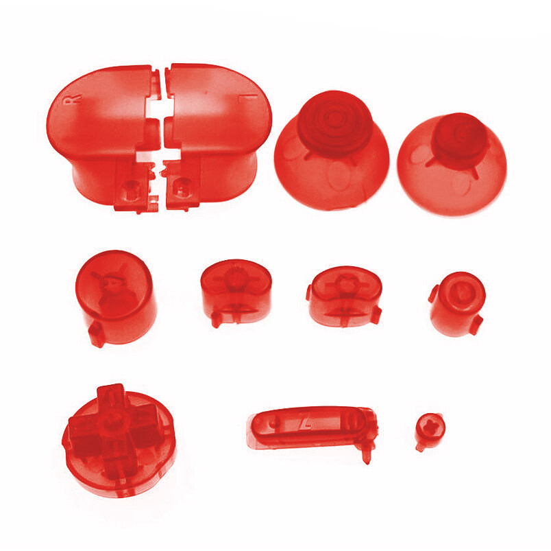 GameCube Buttons (Clear Red)