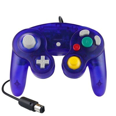GameCube Controller Wired (Clear Dark Blue)