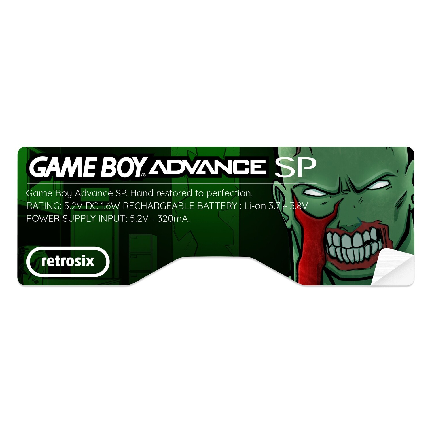 Game Boy Advance SP Sticker (Tyrant RE1)