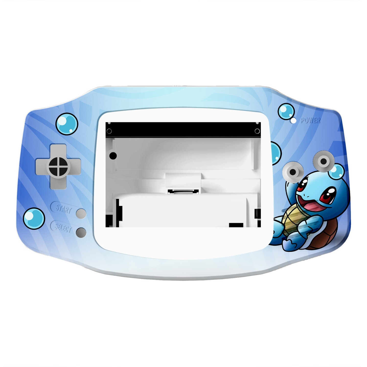 Game Boy Advance Printed Shell (Squirtle Pokemon)