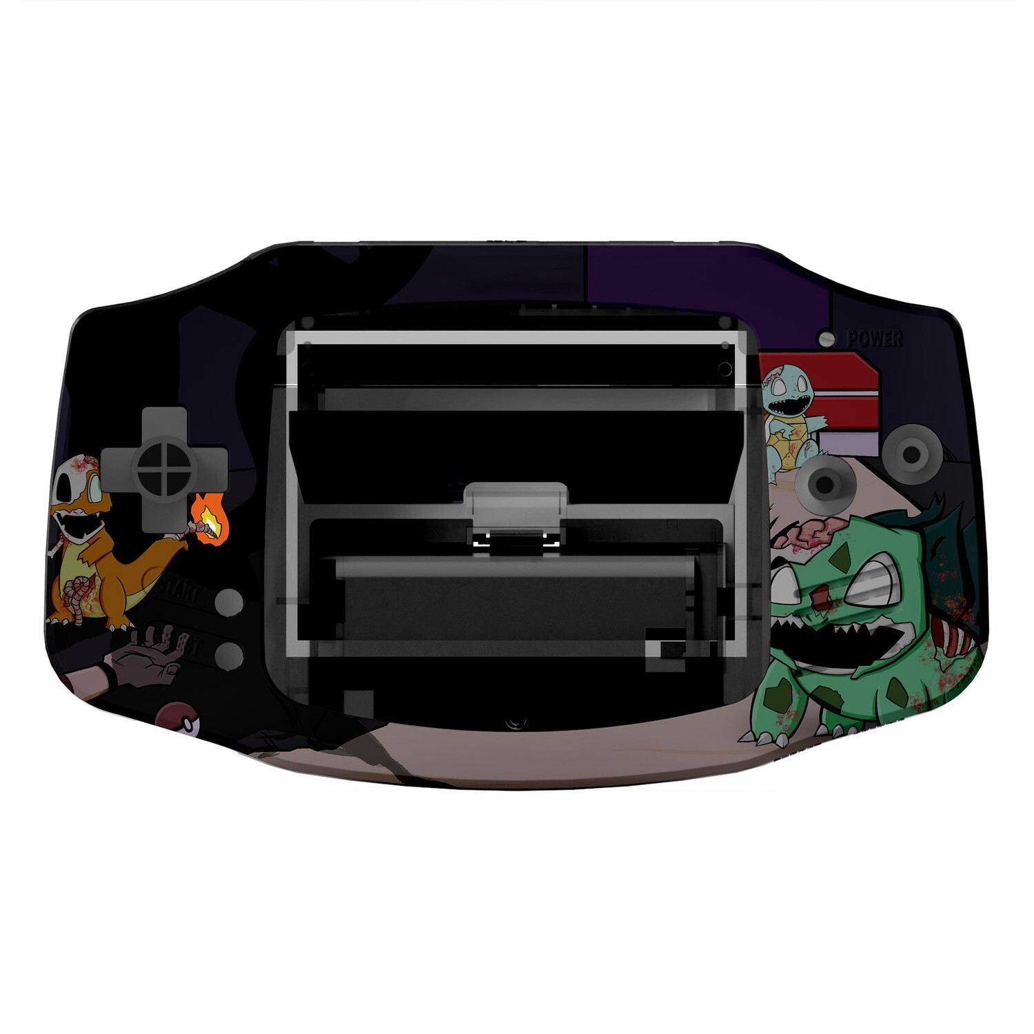 Game Boy Advance Printed Shell (Zombiemons)