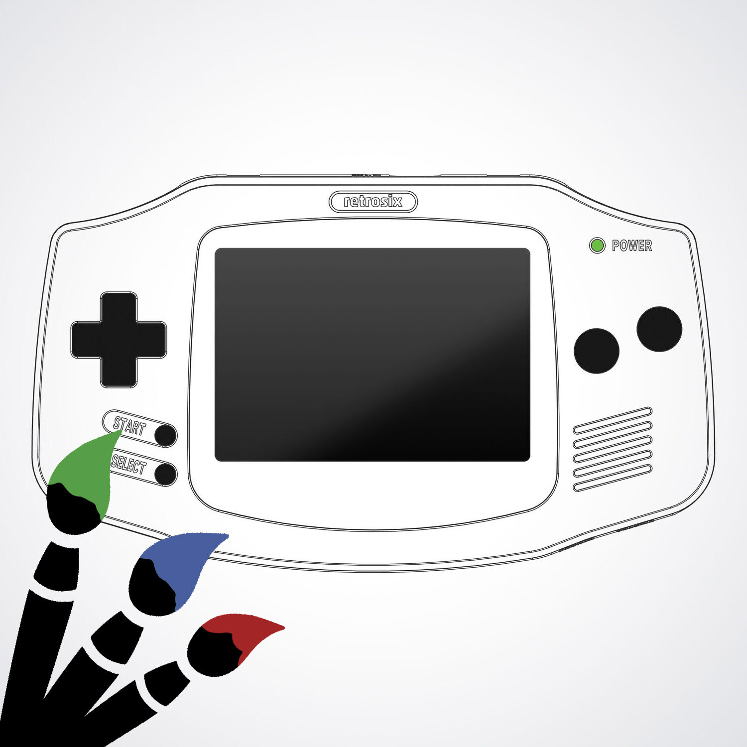 Gameboy Advance SP Printable Artwork Retro Video Game 