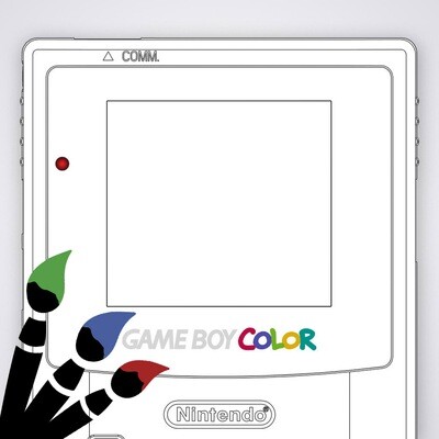 Game Boy Color Glass Screen (Design Your Own)