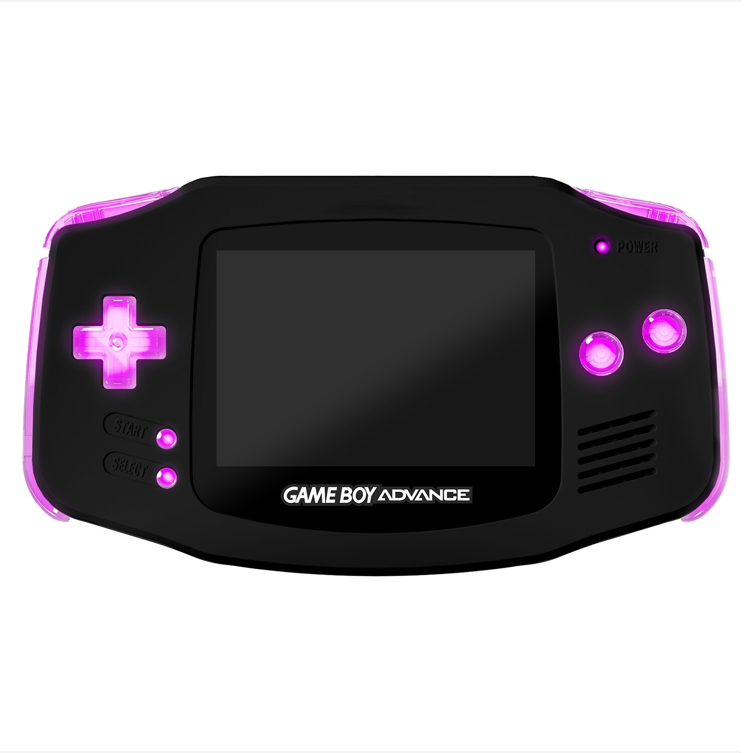 Game Boy Advance Console: Prestige LED Edition (Matt Black Pink)