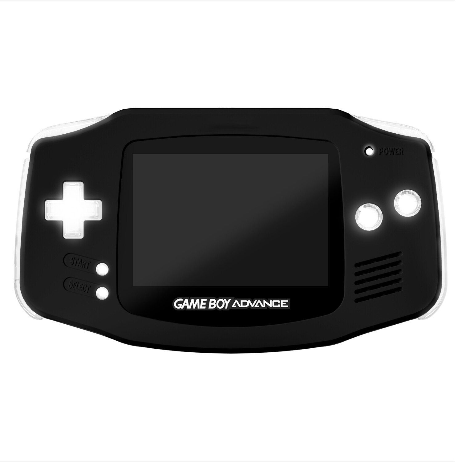 Game Boy Advance Console: Prestige LED Edition (Matt Black White)