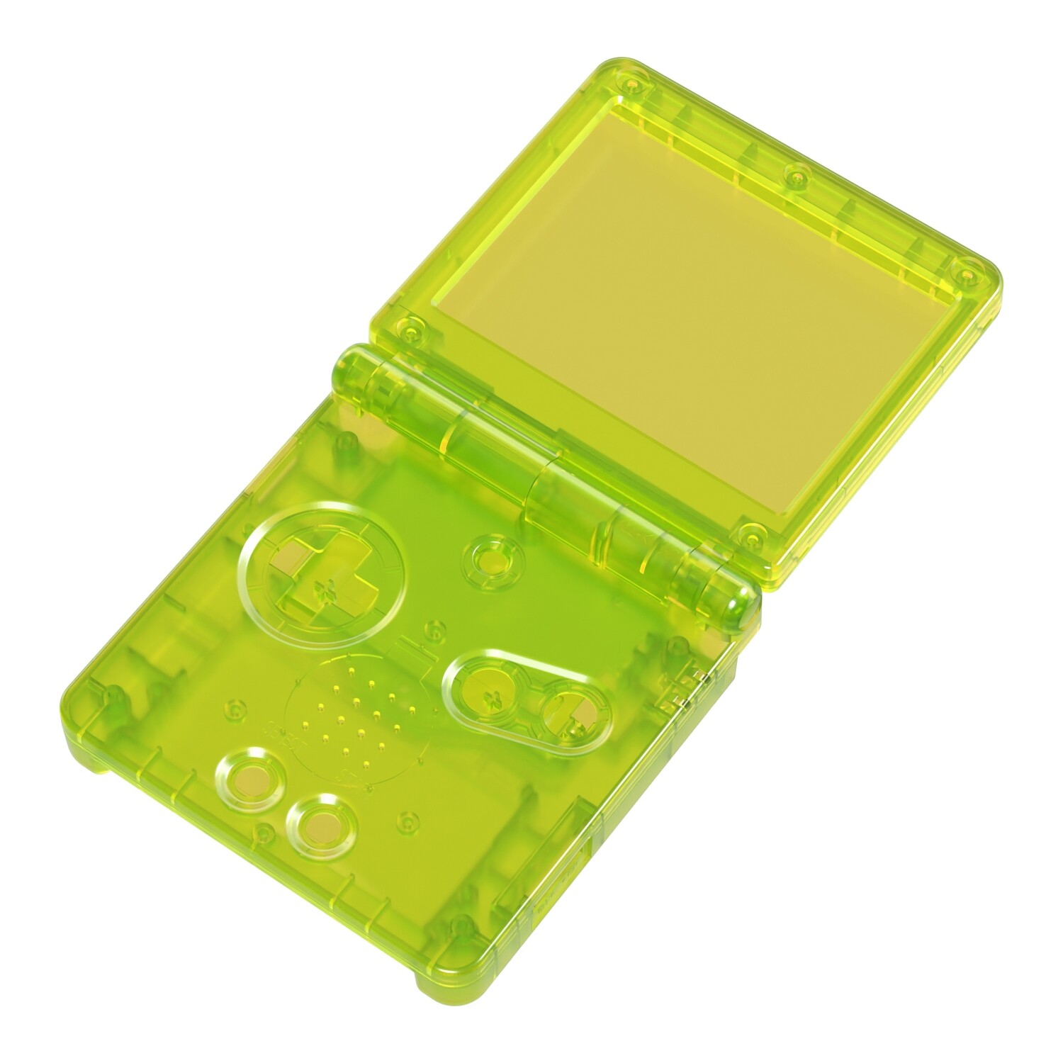 Game Boy Advance SP Shell (Clear Yellow)