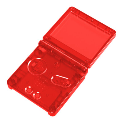 Game Boy Advance SP Shell (Clear Red)