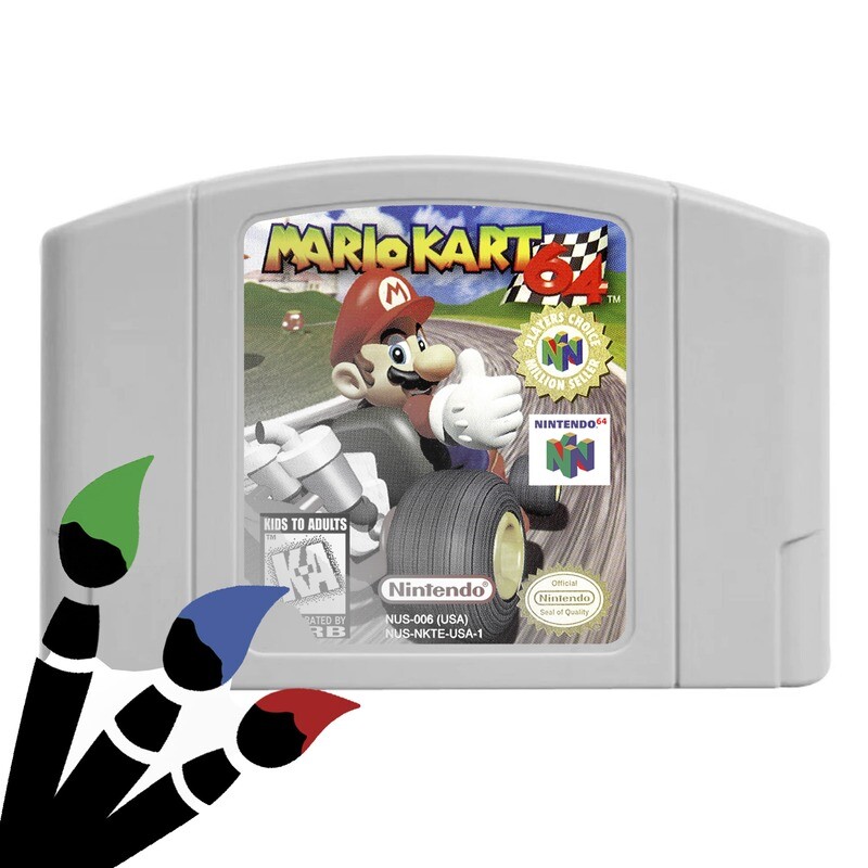 N64 Cartridge Sticker (Design Your Own)