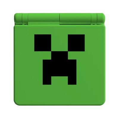 Game Boy Advance SP Shell (UV Minecraft Creeper)
