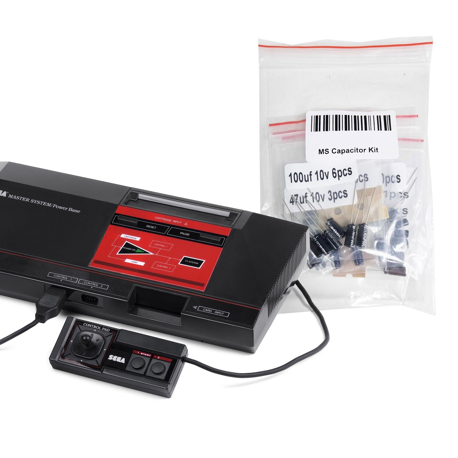 Master System 1 Capacitor Kit