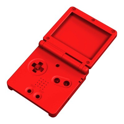 Game Boy Advance SP Shell (Solid Red)