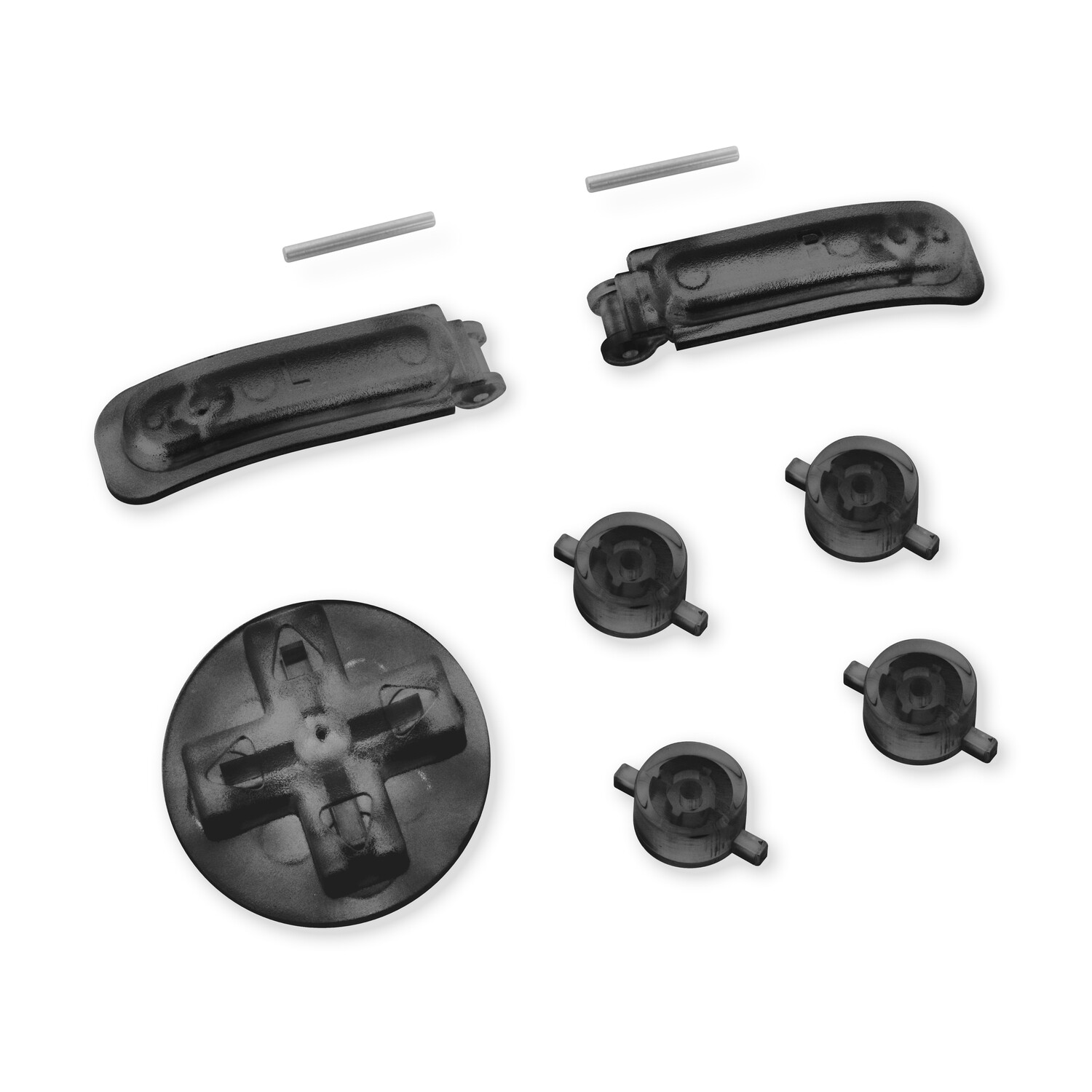 SNES Super GamePad Buttons (Clear Black)