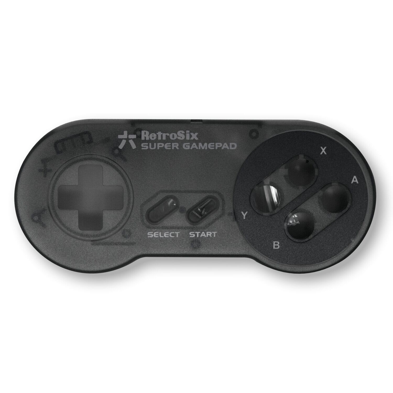 SNES Super GamePad Shell (Clear Black)