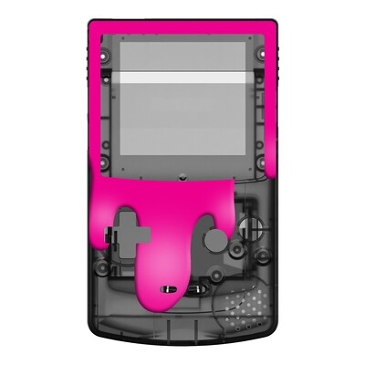 Game Boy Color Printed Shell (Paint Spill Magenta)