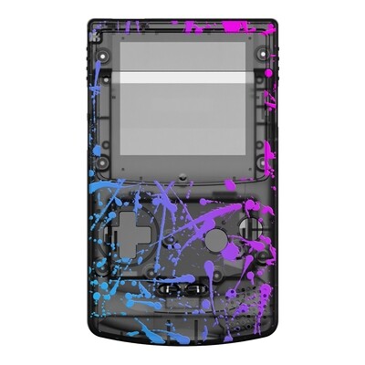 Game Boy Color Printed Shell (UV Splash Cyan Magenta)