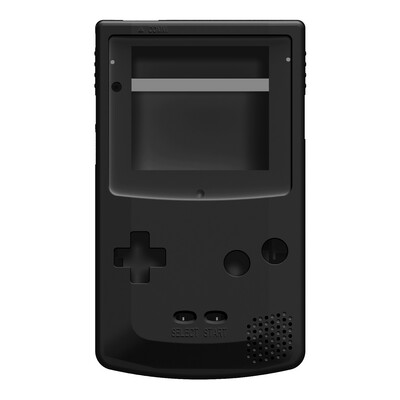 Game Boy Color Shell (Solid Black USB-C)