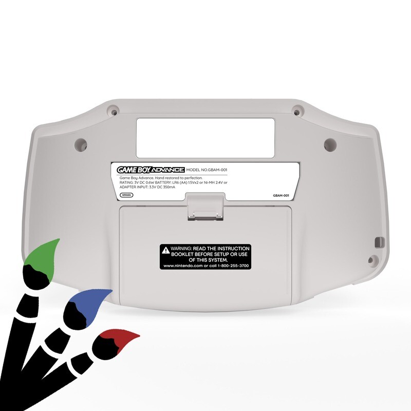 Game Boy Advance Back Sticker Set (Design Your Own)
