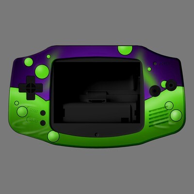 Game Boy Advance Shell (UV Toxic)