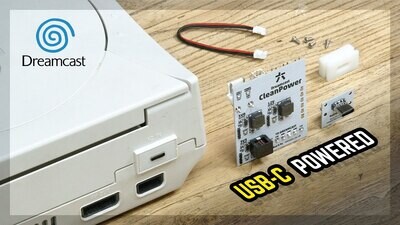 SEGA Dreamcast CleanPower (USB-C Power Mod)