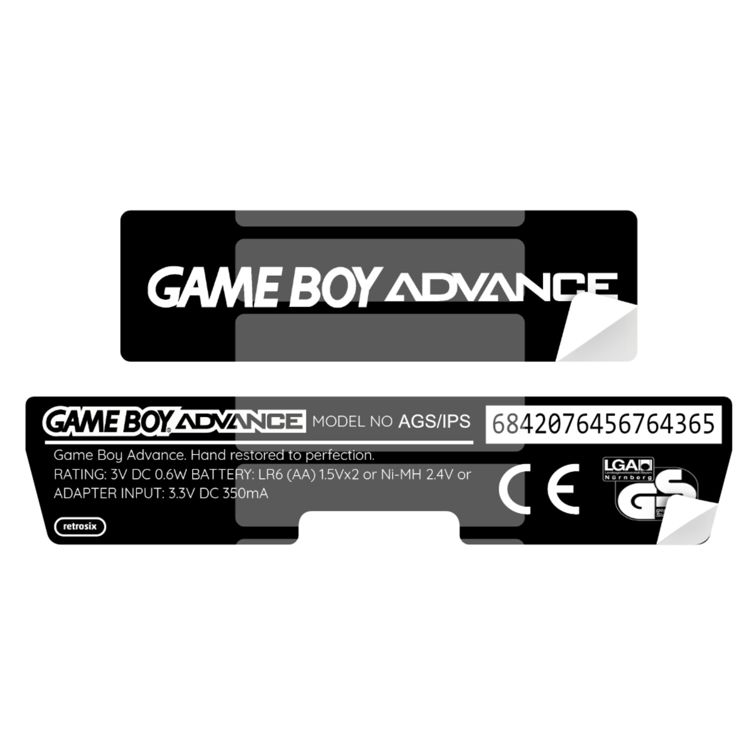 Game Boy Advance Sticker (NES)
