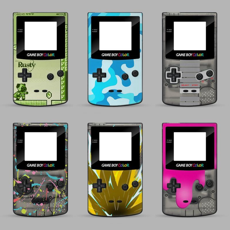 Game Boy Color Printed Shell Kit