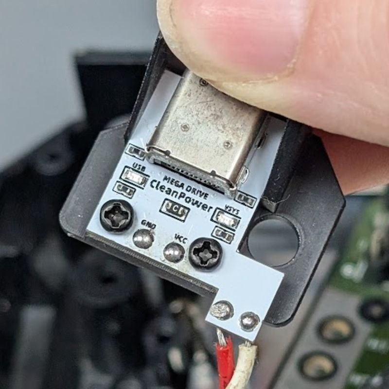 Sega Mega Drive CleanPower (USB-C Power)