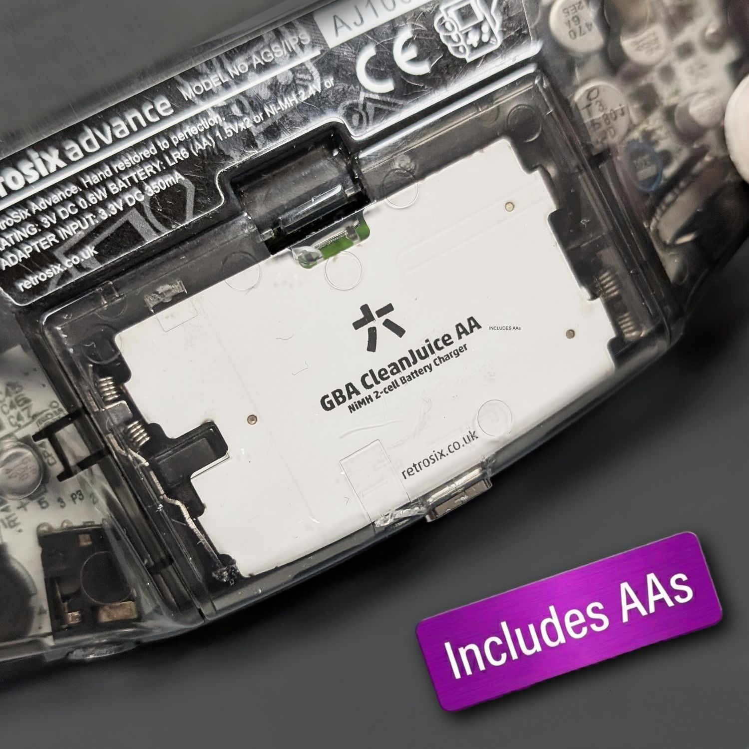 CleanJuice AA USB-C Pack [+AAs] (Game Boy Advance)