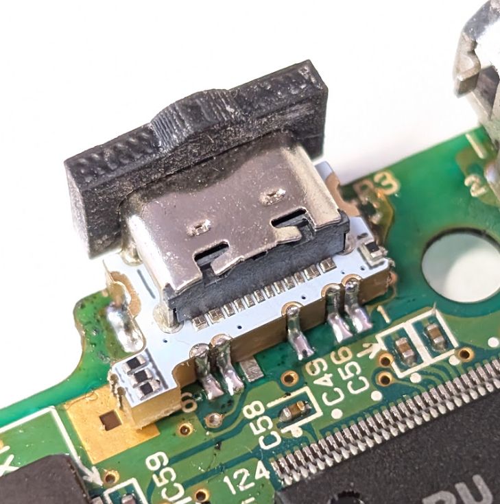 USB-C Charge and Audio Port for Game Boy Advance SP