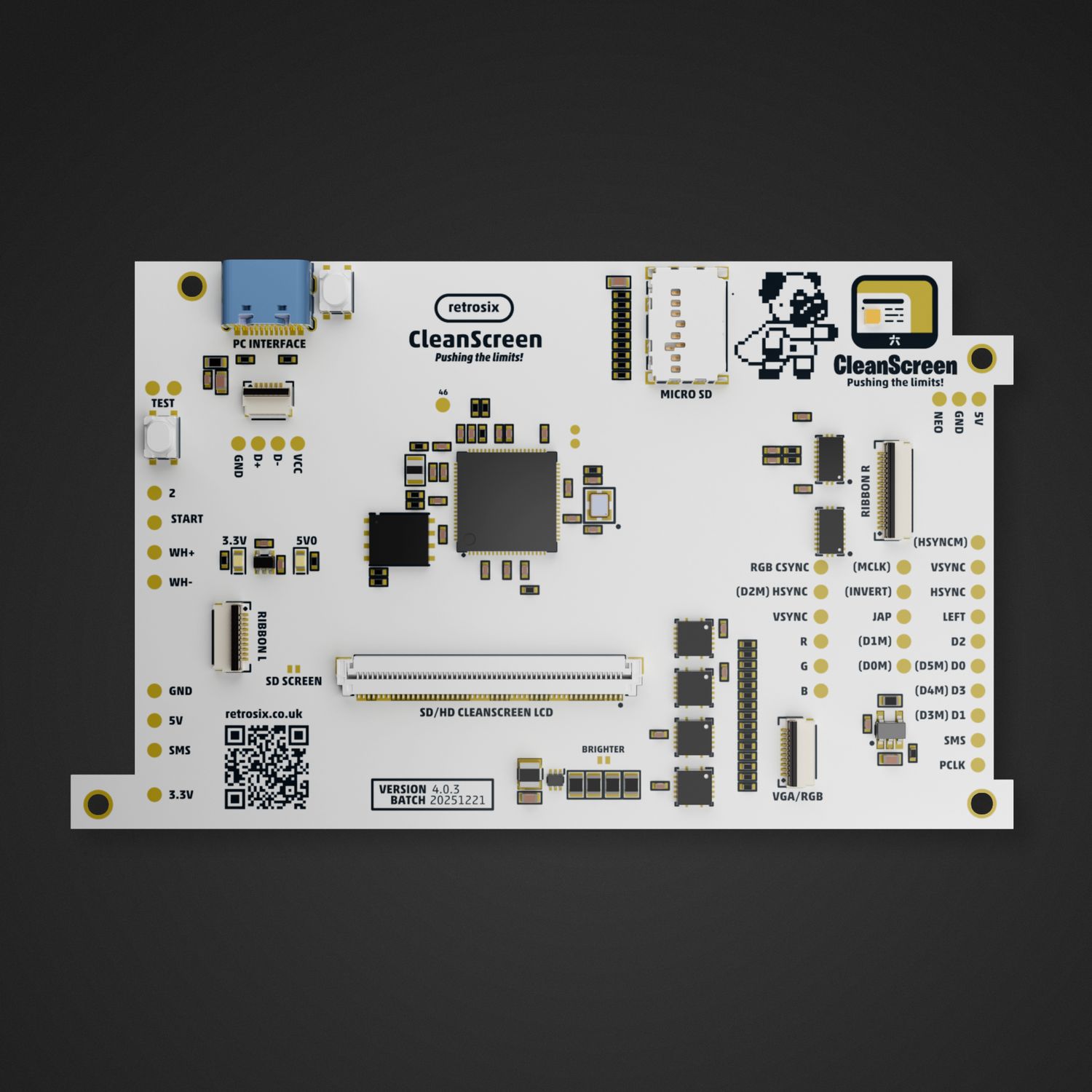 Game Gear CleanScreen Kit V4