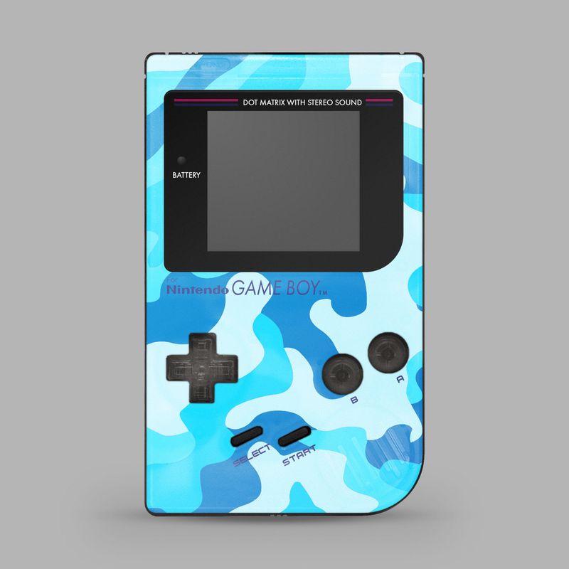 Game Boy Original Printed Shell (Camo Cyan) Game Boy Original Printed Shell (Camo Cyan)