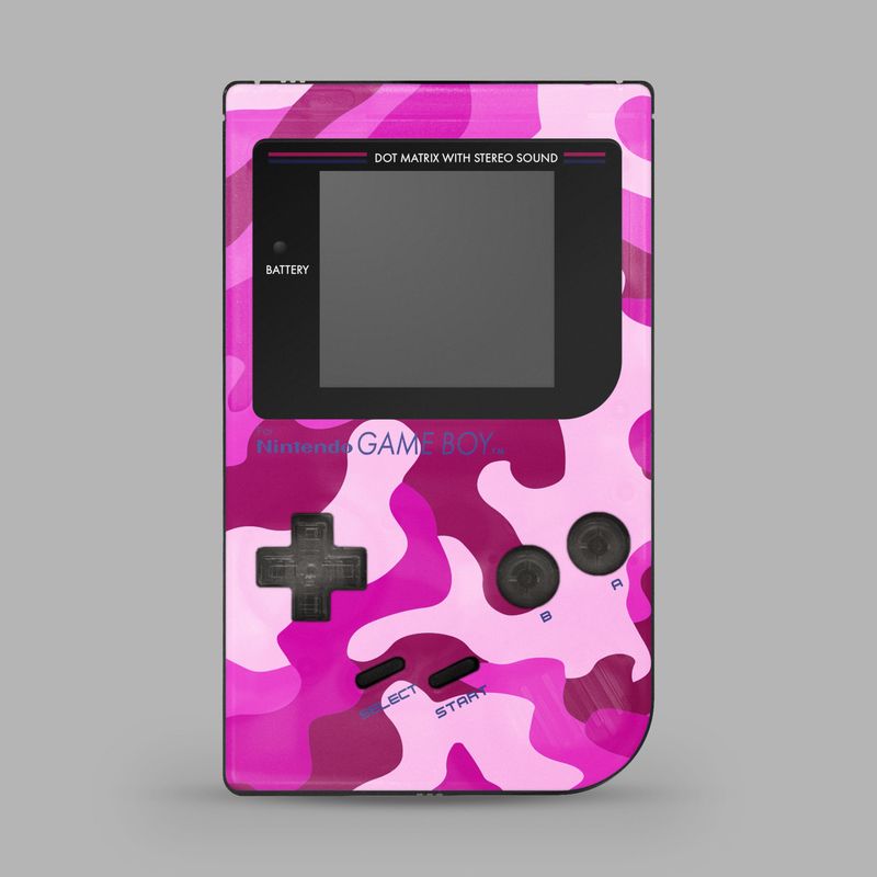 Game Boy Original Printed Shell (Camo Magenta) Game Boy Original Printed Shell (Camo Magenta)