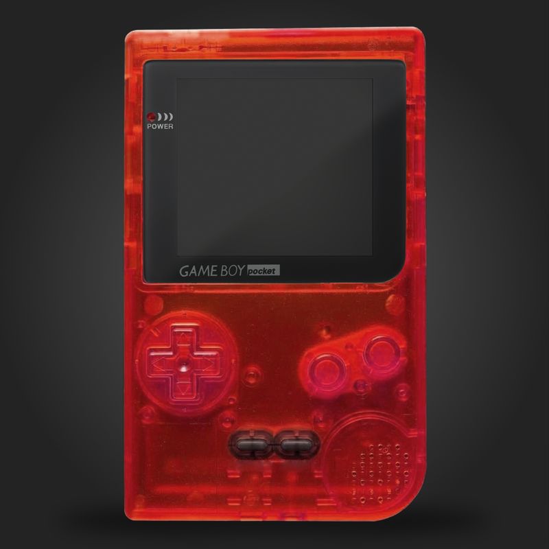Game Boy Pocket Shell Kit (Clear Red)