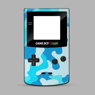 Game Boy Color Printed Shell Kit (Camo Cyan) Game Boy Color Printed Shell Kit (Camo Cyan)
