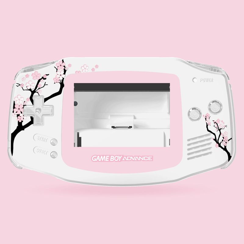 Game Boy Advance Printed Shell Kit (Cherry Blossom)