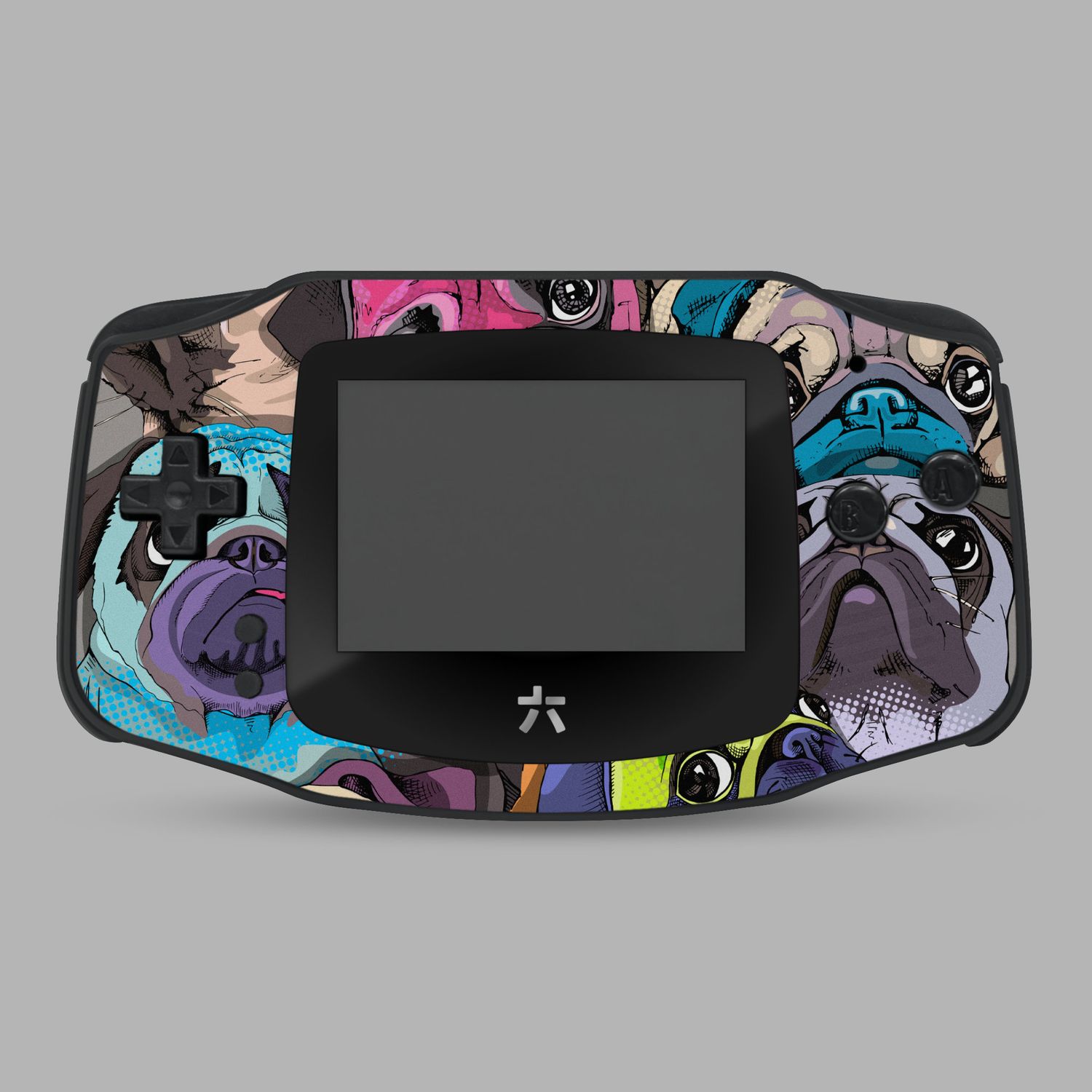 Game Boy Advance Printed Shell Kit (Pug Dog Advance)