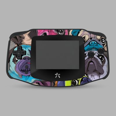 Game Boy Advance Printed Shell Kit (Pug Dog Advance)