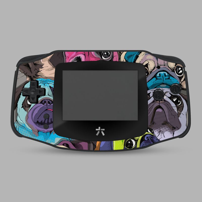 Game Boy Advance Printed Shell Kit (Pug Dog Advance)