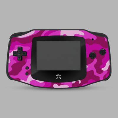 Game Boy Advance Printed Shell Kit (Camo Magenta) Game Boy Advance Printed Shell Kit (Camo Magenta)