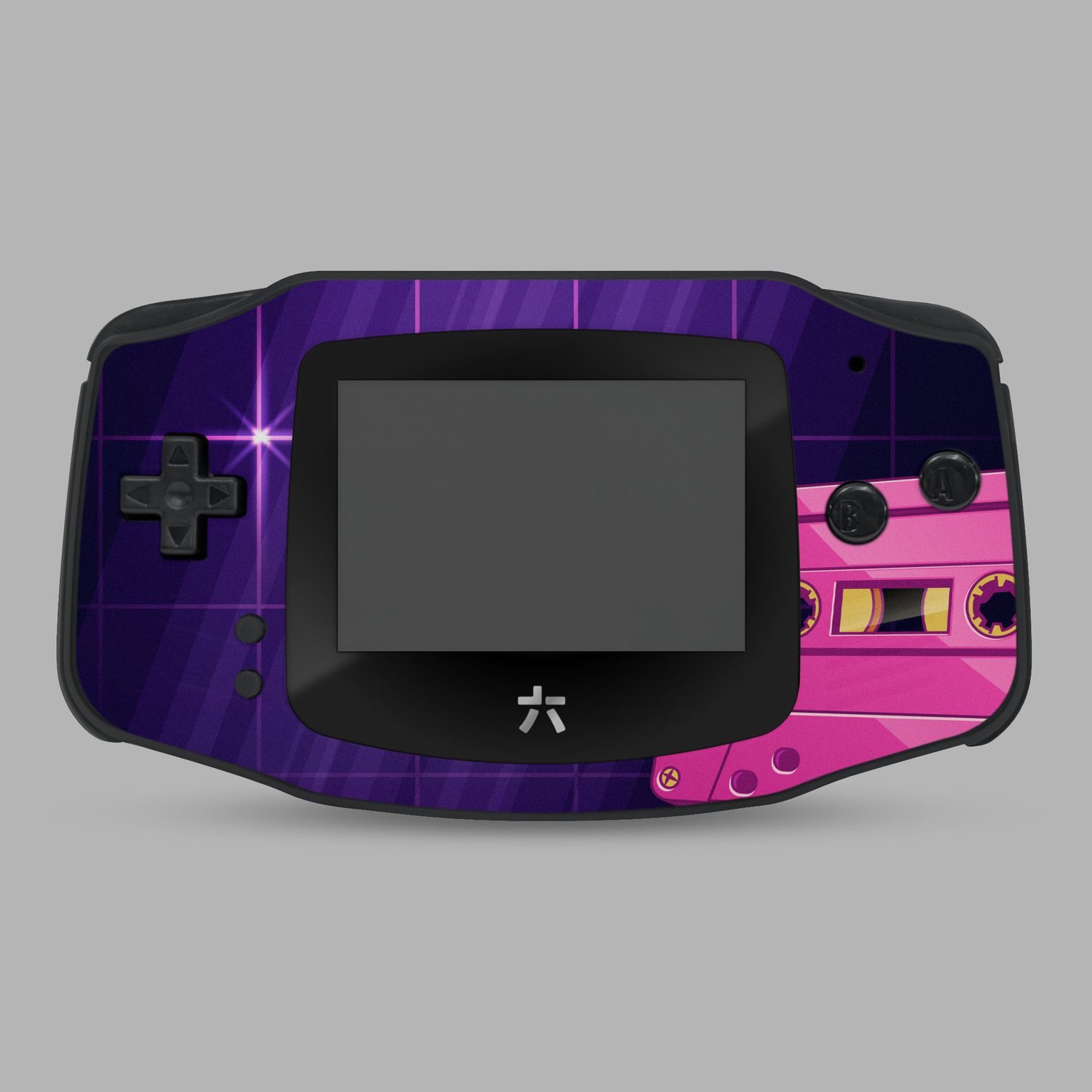 Game Boy Advance Printed Shell Kit (Vaporwave Tape)
