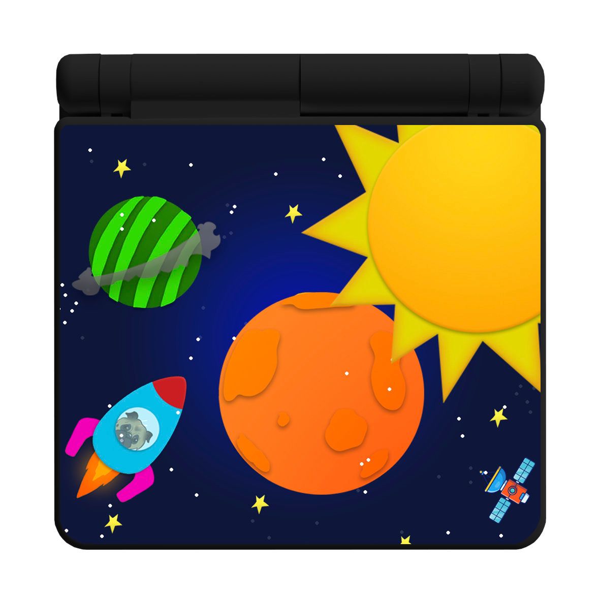 Game Boy Advance SP Printed Shell Kit (Space Race)