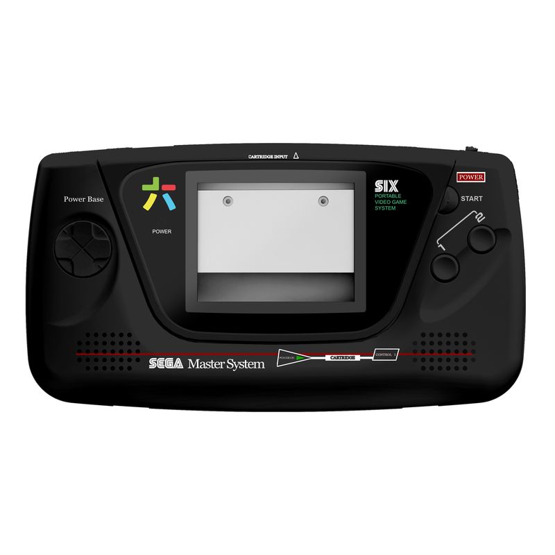 Game Gear Shell Kit (Master System Solid Black)