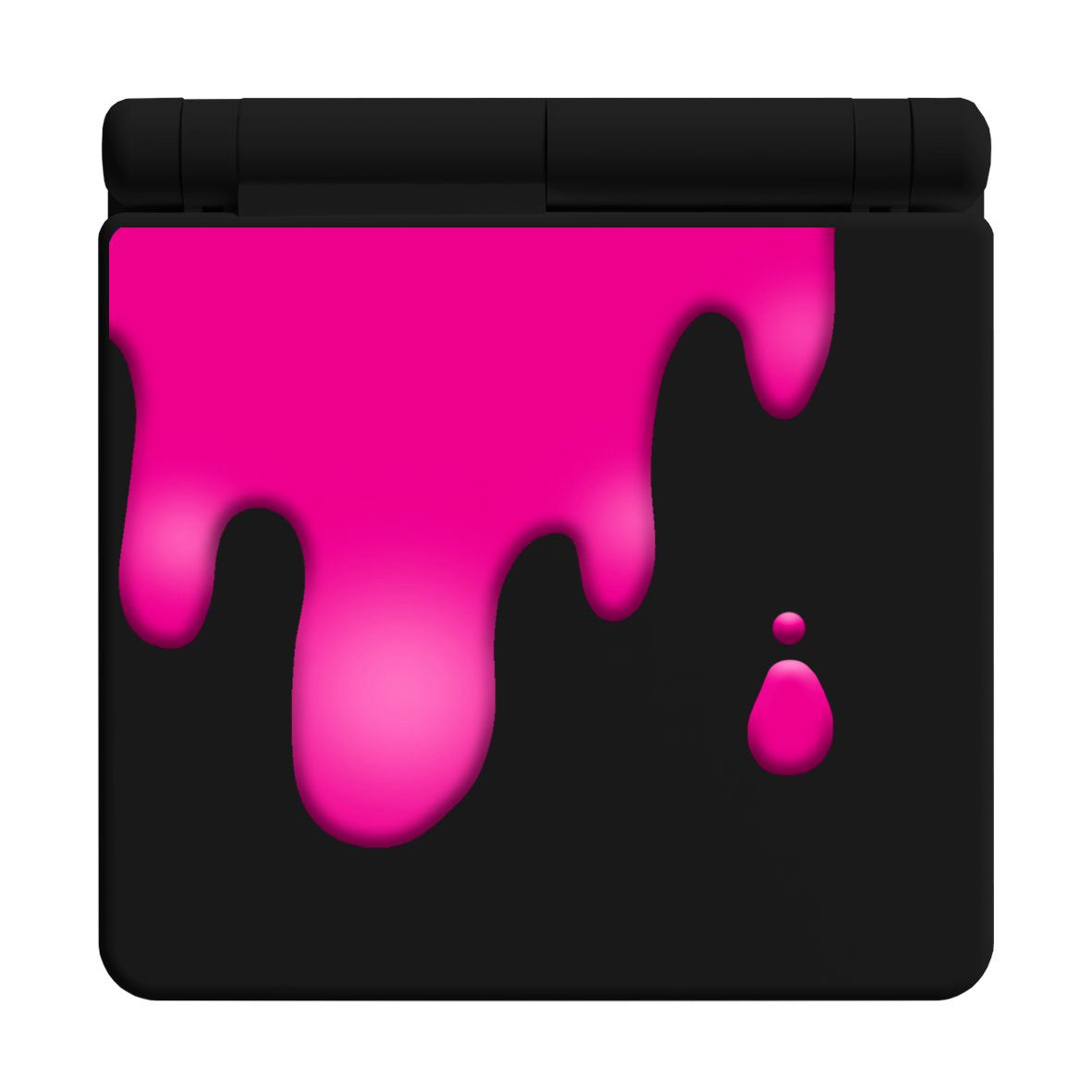 Game Boy Advance SP Printed Shell Kit (Paint Spill Magenta)