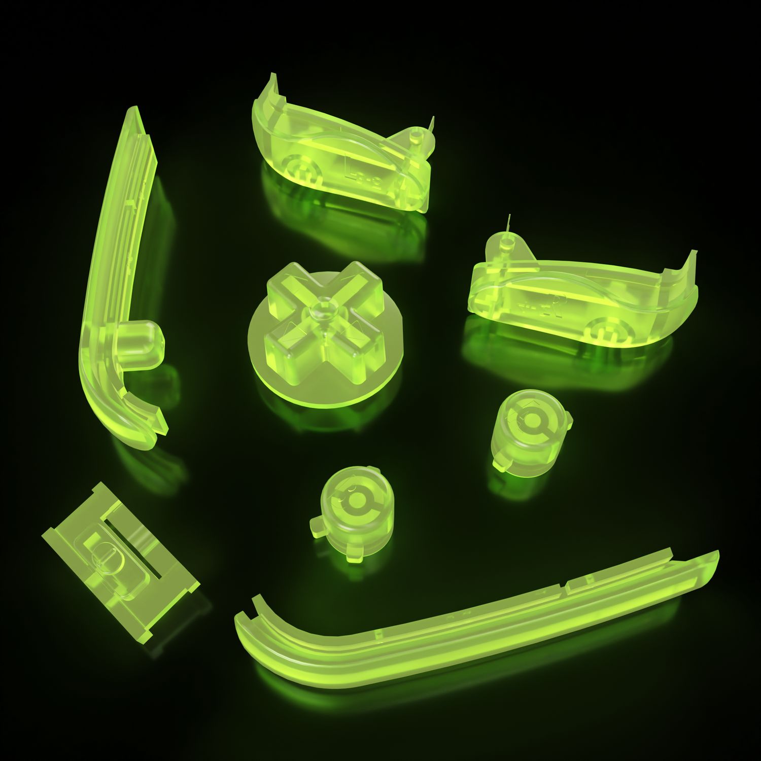 Game Boy Advance Buttons (Glow In The Dark)