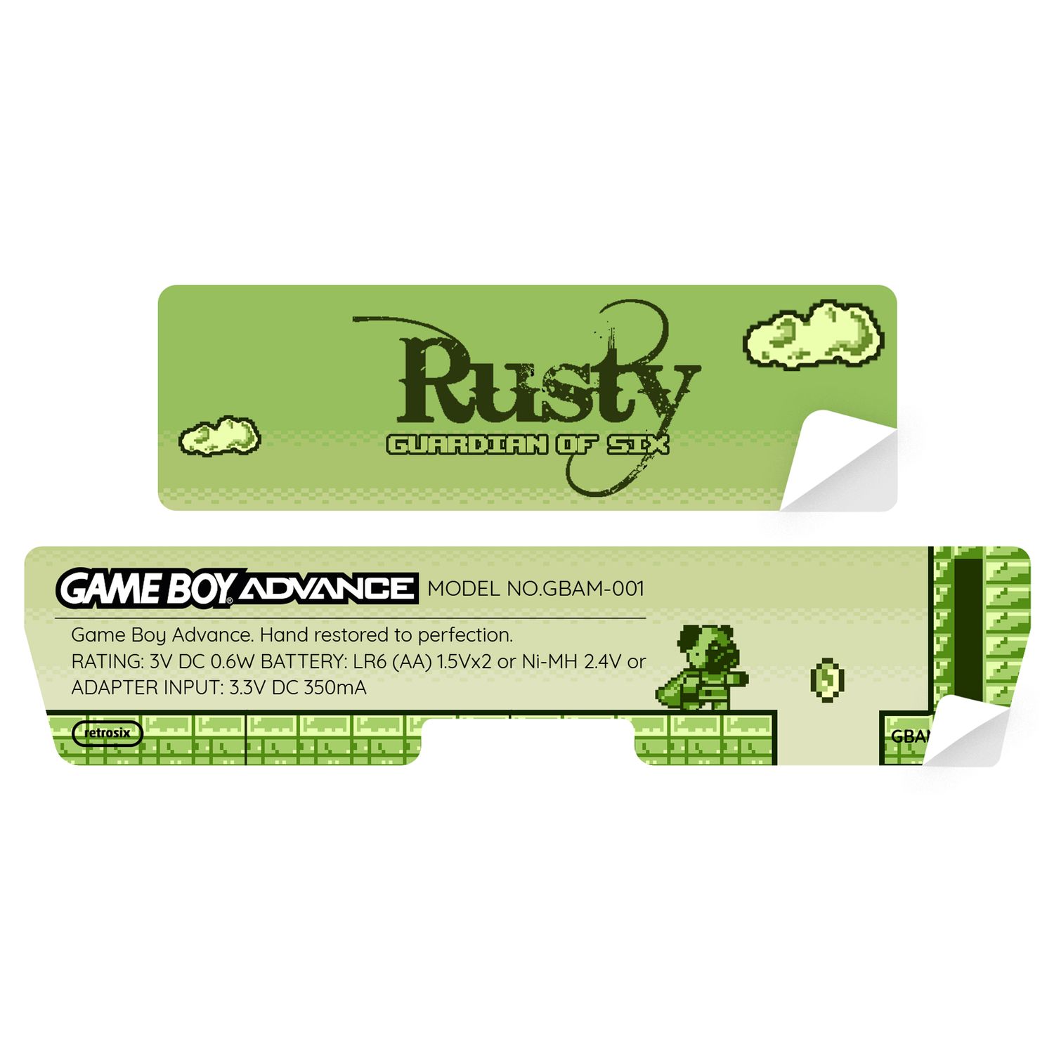 Game Boy Advance Sticker (Guardian of Six)