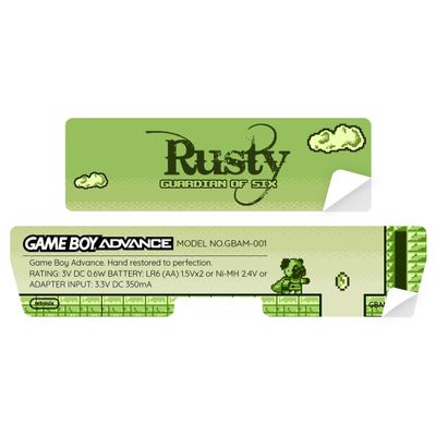 Game Boy Advance Sticker (Guardian of Six) Game Boy Advance Sticker (Guardian of Six)