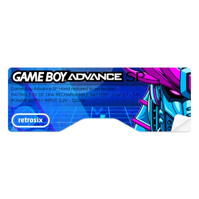 Game Boy Advance Printed SP Sticker (Cyber Samurai)