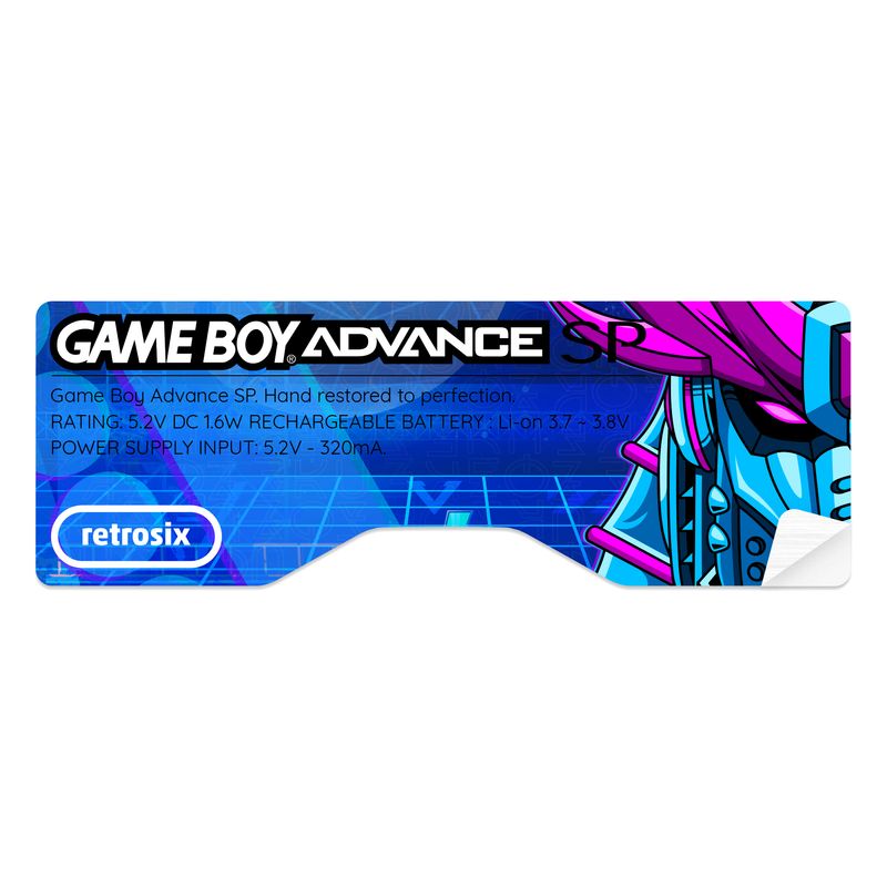 Game Boy Advance Printed SP Sticker (Cyber Samurai)